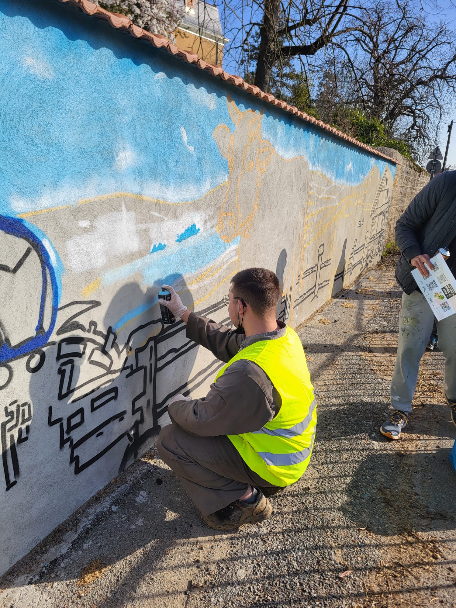 Atelier graffiti avec enfants